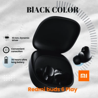 Xiaomi-auriculares Redmi buds 6 Play con Bluetooth 5,4, dispositivo de audio con Foto 1 de 4