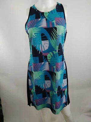 Vestido sin mangas deportivo Smartwool Merino para mujer azul marino estampado de palma mediano 16251-F85 Foto 1 de 4