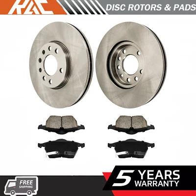 Front Disc Rotors & Ceramic Brake Pads for Saturn LS LS1 LW1 L100 L200 L300 - Image 1 of 4