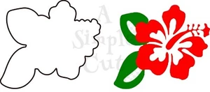 Cortador de galletas con flores de hibisco - Imagen 1 de 1
