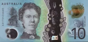 AUSTRALIA 10 DOLLARS 2017 P-63 POLYMER UNC prefix "AA" - Picture 1 of 2
