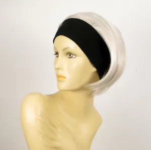 Turban Chemo with Headband Hair White Ref Amanda in 60 - Picture 1 of 8