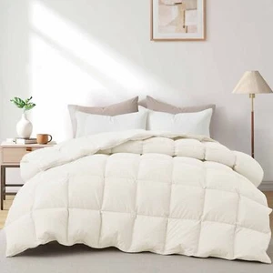Silent Oversize Down Comforter Moisture-wicking Cozy , King or Queen Bed Blanket - Picture 1 of 17