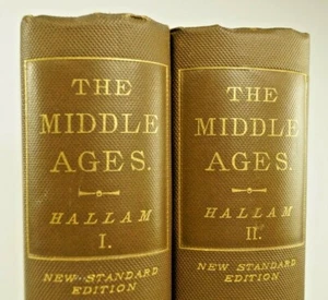 (2) Vol The Middle Ages, H. Hallam View Of The State Of Europe, 1887 ANTIQUE HC - Imagen 1 de 12