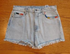 Splendid x Margherita Women's Sz 26 Blue Denim Jean Shorts 100% Cotton High Rise - Picture 1 of 5