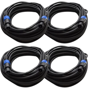 (4) SEISMIC AUDIO 50' Foot Speakon PA/DJ SPEAKER CABLE - Picture 1 of 3