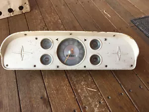 1957-60 FORD PICKUP DASH SPEEDOMETER GAUGES - Foto 1 di 5