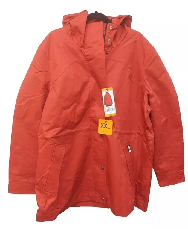 Hunter Mujer Impermeable Algodón Bata Chaqueta XXL Rojo AA9 Foto 1 de 1