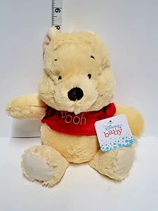Disney Baby Winnie the Pooh Rattle Plush Crinkle Ears Stuffed Bear 12” - Picture 1 of 10