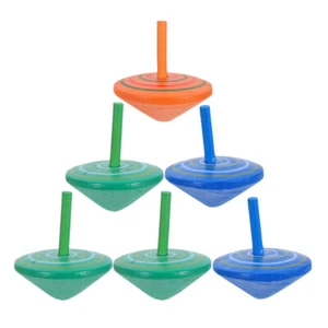 6PCS Giroscopi in Legno Giocattolo Colorati Giroscopi in Legno Giroscopio Bambini - Foto 1 di 12