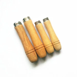 5Pcs Wooden File Handle Replacement Strong Metal Collars for File Craft Tool - Picture 1 of 7