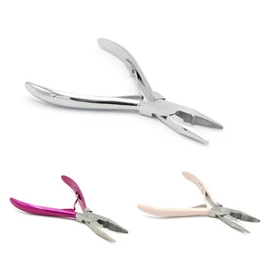 Kit de herramientas de cierre de microeslabón/cuentas alicates de extensión de cabello conjunto de cuentas - Imagen 1 de 10