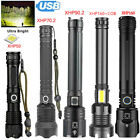 Powerful XHP160 LED Flashlight Super Bright USB Rechargeable Zoom Torch XHP90