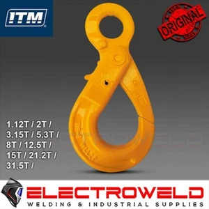ITM G80 Eye Self Locking Hook 13mm Chain 5 Ton Lifting Hoist Load TM9804-02013 - Picture 1 of 3