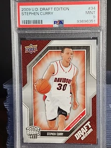 2009-10 Upper Deck UD Draft Edition Stephen Curry PSA 9 - Picture 1 of 3