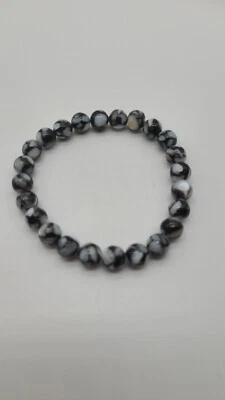 Pulseira elástica genuína de madrepérola     - Imagem 1 de 4