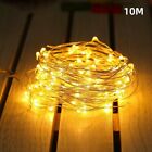 1-50 M Battery Powered Copper Wire String Fairy Xmas Party Lights Warm White