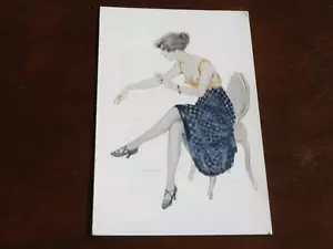 ORIGINAL SUZANNE MEUNIER SIGNED ART NOUVEAU GLAMOUR NUDE POSTCARD - LE BAIN - Picture 1 of 2