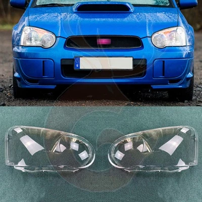 A Pair For Subaru Impreza 2004-2005 Front Headlight Lens Housing Lens Cover - Imagem 1 de 4