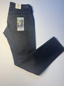 AGOLDE Jeans 29 Chloe Distressed Low Rise Slim Liverpool Black Grunge Goth NEW - Picture 1 of 15