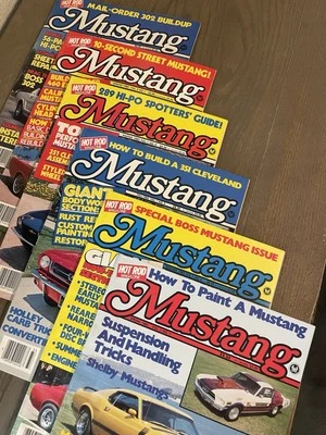 HOT ROD Magazine FIRST 6 Mustang Editions (LOT) - Image 1 of 4