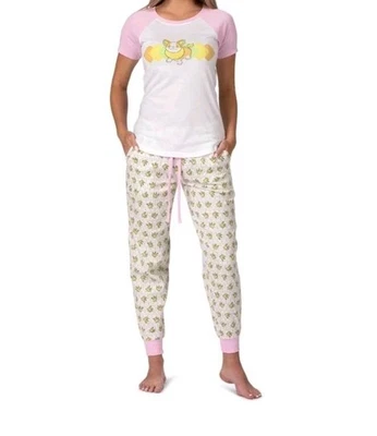 Розовая и белая футболка и фланелевые штаны для бега Pokémon Center Yamper — X Large - Изображение 1 из 4