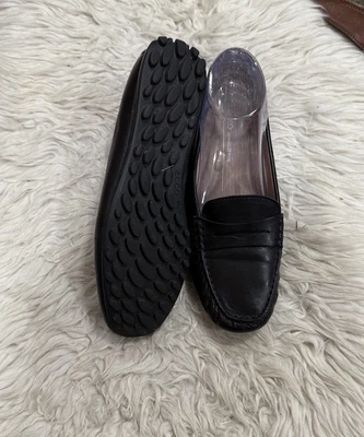 Ecco Women's Black Leather Driving Flat Moccasin Size 40 EU 9 US - Image 1 of 4