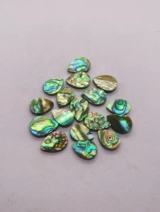 Pear-Shaped Gemstone Doublets 8x12 to 14x19mm – Flat & Polished for Jewelry - Picture 1 of 16