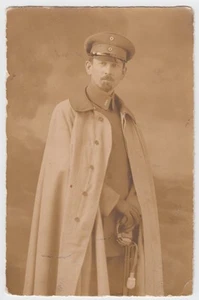 WW1 Imperial German Army Military Uniform Photo Photograph w/ Dress Sword Visor - Picture 1 of 2