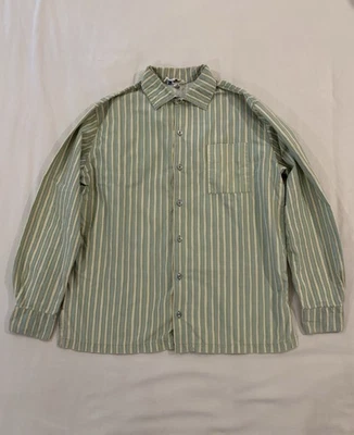 VTG Vintage Marimekko Jakapoika Piccolo Shirt, Lime Stripe, Size EU42 / Unisex M - Image 1 of 4