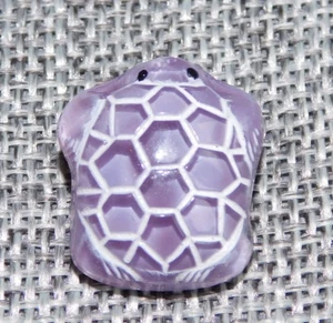 Antique Vtg Glass Moonglow Button Turtle Purple Aprx: 3/4" #432-D - Picture 1 of 5