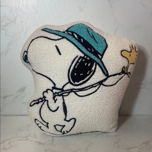 Neu Snoopy Erdnüsse Angeln Sommer Plüsch Sherpa Dekokissen Wohndeko 2025 - Bild 1 von 4