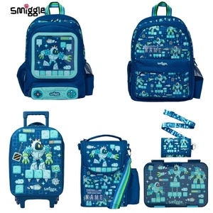 Smiggle Medium-Sized Backpack For Elementary School Students, Cartoon School - Picture 1 of 20