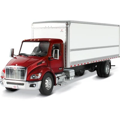 Diecast Masters 1/32 Peterbilt 536 Bianco Supremo Firma Furgone Camion Corpo - Immagine 1 di 4