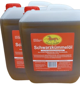 Schwarzkümmelöl 100% 2x5L Kan. aus Kaltpressung, Hund, Pferd - Bild 1 von 3