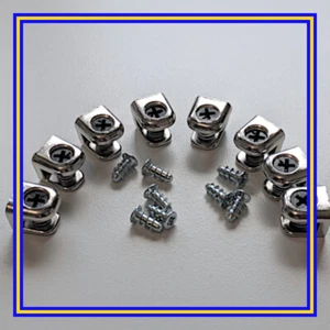 114996 x 8 (113928) IKEA BESTA Bookcase Glass Shelf Support (brackets screws) - Picture 1 of 5