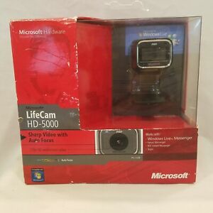 Microsoft LifeCam HD-5000 720p HD USB Wired Webcam Camera Model 1415