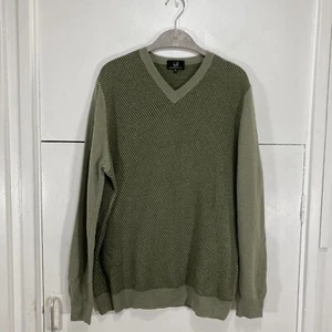 Jersey Dunhill Engineered Fit Pata de Gallo Cachemira Verde Talla Mediana - Imagen 1 de 5