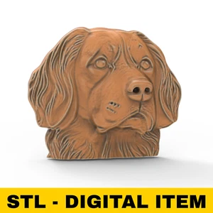 Lime STL tête de chien pour routeur CNC imprimante 3D machine laser sculpture - Photo 1/6