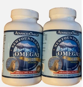 Two Bottles of Advanced  Oil Omega3, 500mg 300 softgel X 2 - Picture 1 of 3