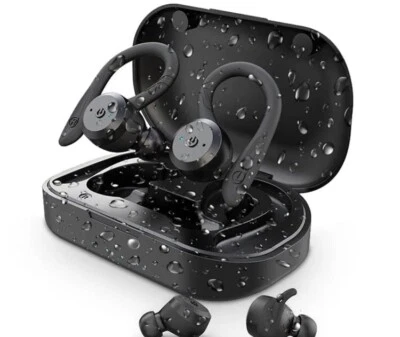 Wireless BlueTooth 5.0 IPX7 Waterproof Earphones, Magnetic Connection - Image 1 of 4