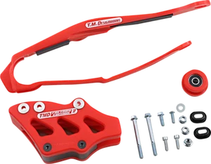 TM Design Works Red Chain Guide and Slider Debris Shield Guard DCK-OR6-RD - Bild 1 von 1