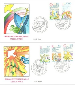Vatican City 1986 International Year of Peace FDC First Day Cover - Picture 1 of 3