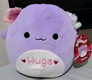 Squishmallow 8" Monica Axolotl "ABRAZOS" Día de San Valentín Peluche RegaloNUEVO - Imagen 1 de 3