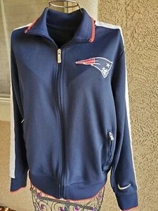Nike On Field New England Patriots Full Zip Jacket Used Size M Embroidered - Picture 1 of 8