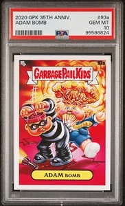 2020 Topps Garbage Pail Kids 35th Anniversary ADAM BOMB 93a PSA 10 GEM MINT - Picture 1 of 2