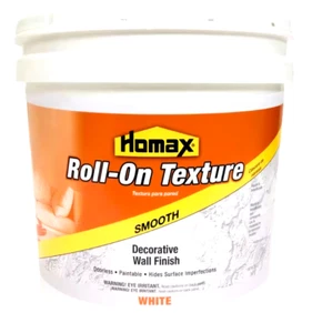 Homax Roll On Texture Smooth Decorative Wall Finish, White - 2 gal. - Picture 1 of 3