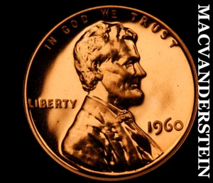 1960 Lincoln Memorial Cent - Choice Gem Proof Lustrous No Reserve #C4054 - Picture 1 of 2