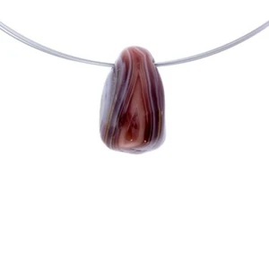 Edelstein Achat Pink Botswana Trommelstein Stein gebohrt freie formen Anhänger - Bild 1 von 1