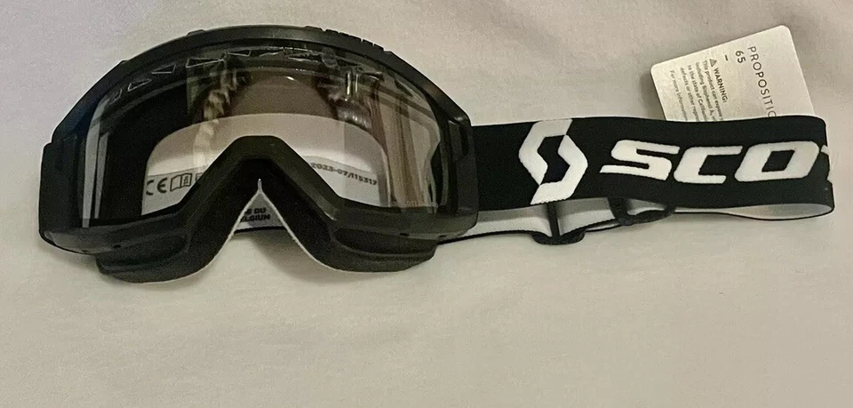 Scott USA Primal Negro/Blanco - Lente Transparente MX Gafas Adulto, CR YZ KX RM KTM Foto 1 de 1